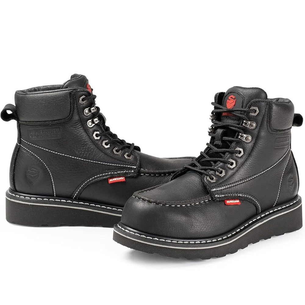 Sure way men’s steel toe boots